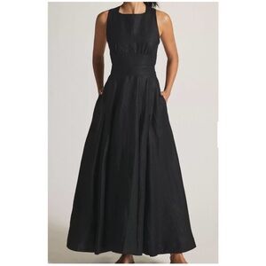 Anthropologie Aureta Studio Boatneck Linen
Maxi Dress